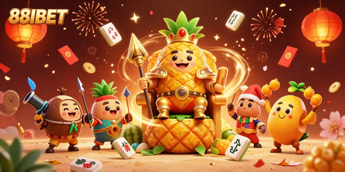 Bet on exciting games with 88IBET's unique casino characters in a vibrant scene.