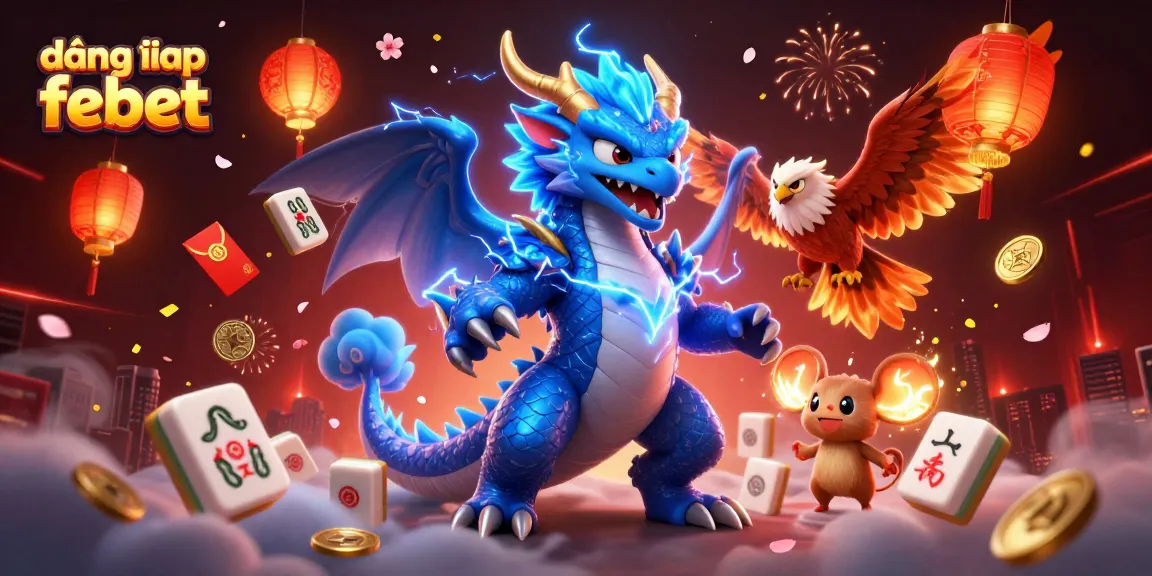 Play and win with đăng nhập febet in this vibrant casino-themed illustration featuring dynamic characters and elements.
