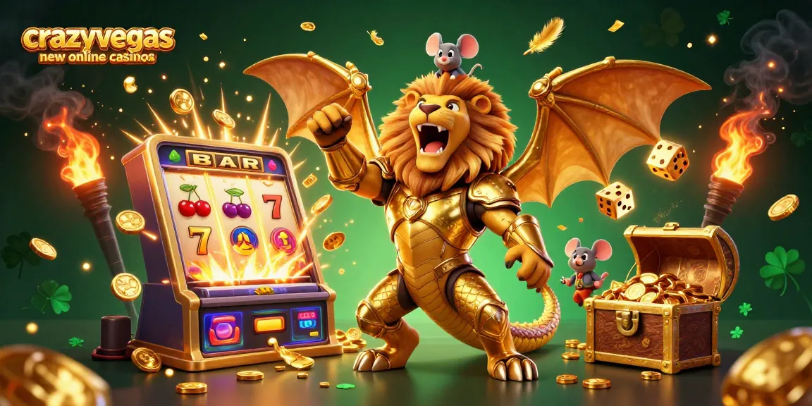 Experience the thrills at crazyvegas new online casinos with a roaring chimera, slot machine, and a burst of jackpots.