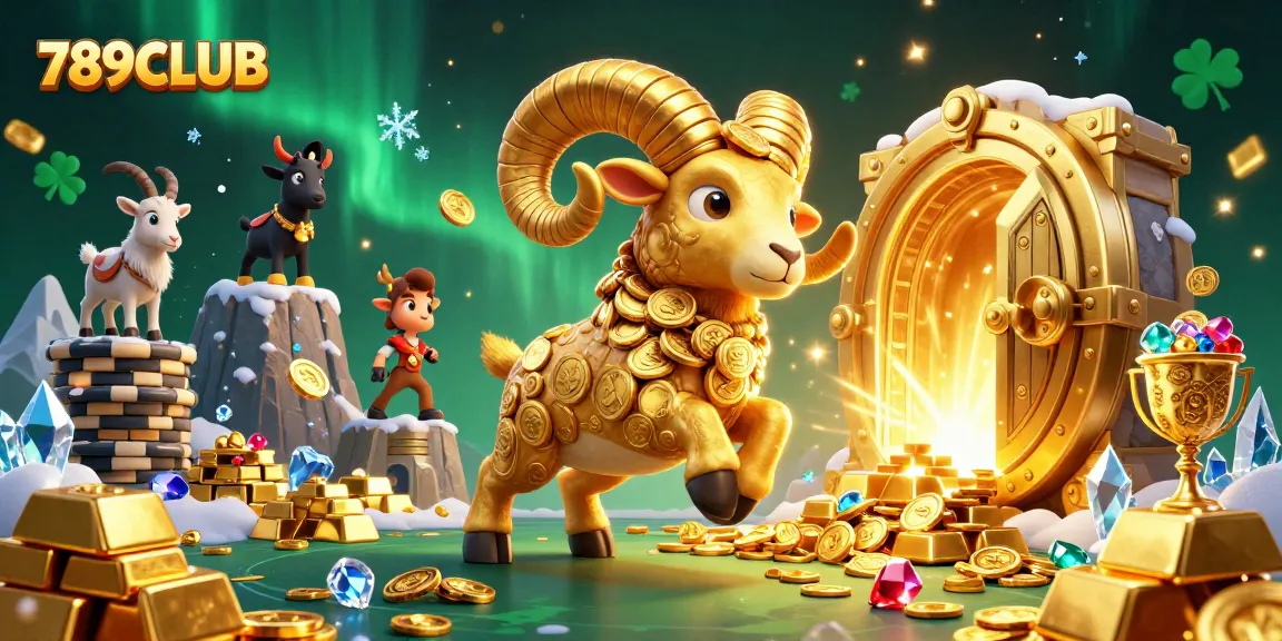 Engage with 789CLUB's vibrant 3D casino scene showcasing treasures, excitement, and gaming action.